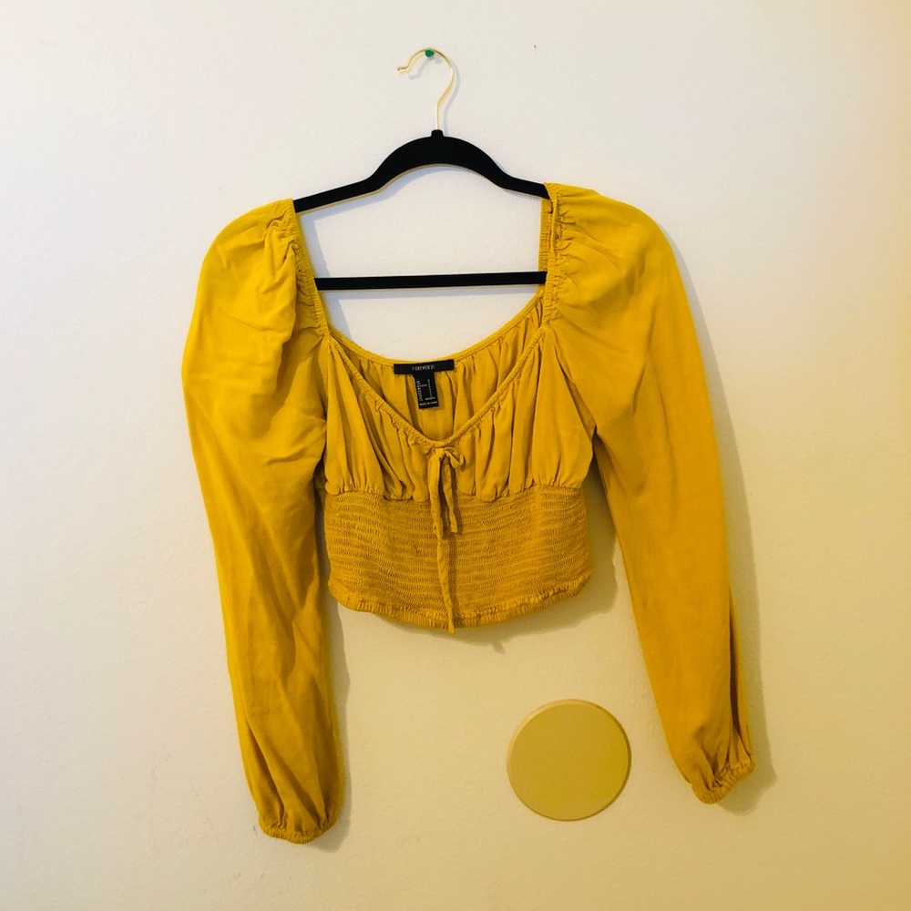 YELLOW PEASANT BLOUSE